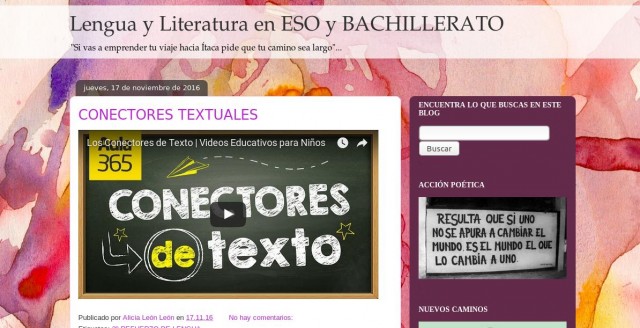 Blog de Lengua Castellana y Literatura de E.S.O. Y Bachillerato