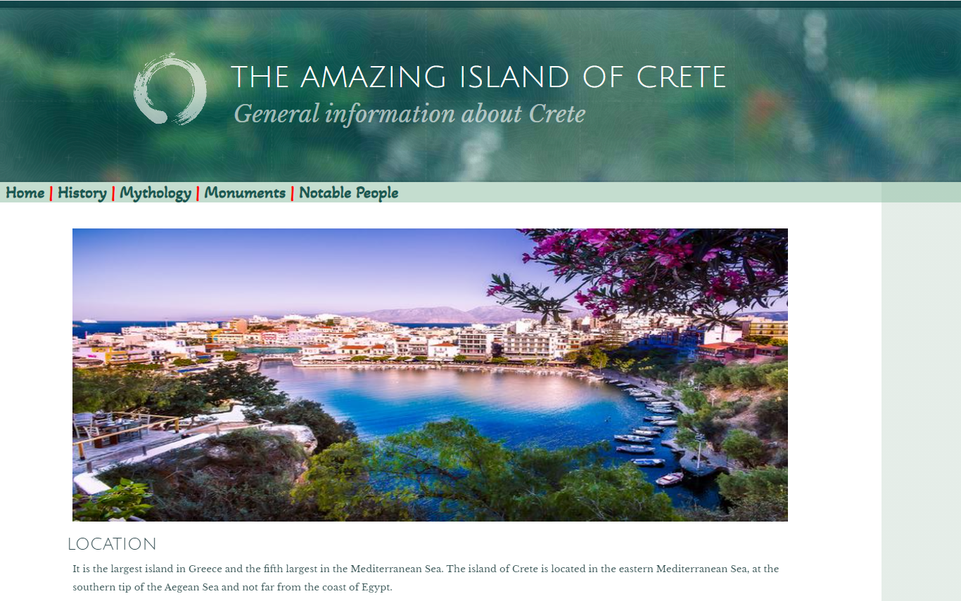 Imagen de la web: The Amazing Island of Crete